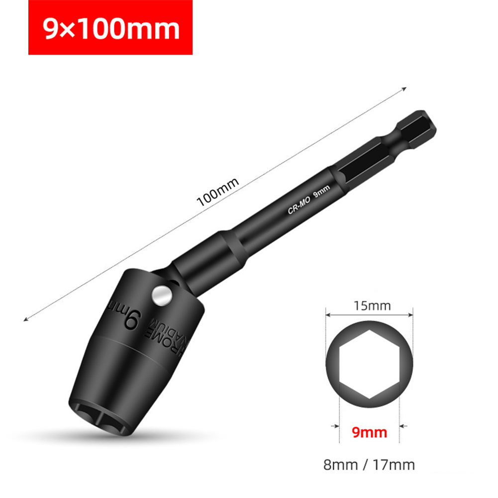 1 Buah 100Mm Soket Hex H8-H19  - Power Tools Excel ulasan dan harga