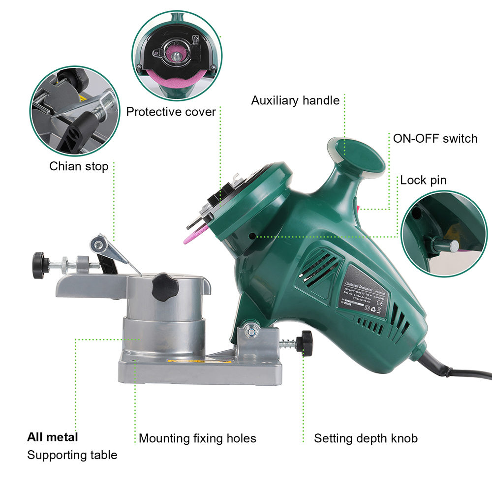 POSENPRO 250W Pengasah Gergaji - Power Tools Review ulasan dan harga
