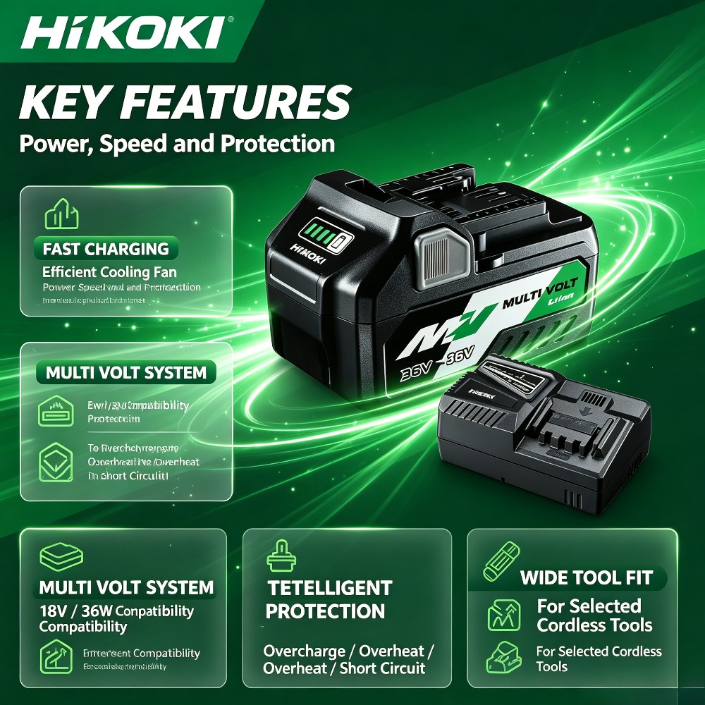 Baterai Isi Ulang 6000mAh untu - Power Tools Hikoki ulasan dan harga